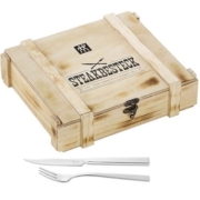 ZWILLING 双立人 牛排餐具套装古朴木箱不锈钢材质12件套