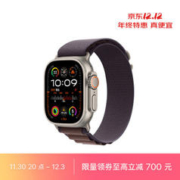 Apple 苹果 Watch Ultra2 智能手表 GPS+蜂窝版 49mm 钛金属 靛蓝色 高山回环表带 大号