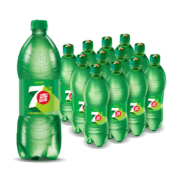 限北京、概率券、plus：百事可乐七喜 7UP 柠檬味 汽水碳酸饮料 900ml*12瓶*3件
