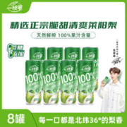 一枝笔 100%莱阳·梨汁饮料310ml*8罐礼盒装0添加0蔗糖梨汁果味饮品 100%梨汁310ml*8罐