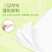 清风 绿花抽纸 3层100抽24包*3