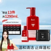 B2V 无硅油洗发水顺滑洗护套装修护发膜配10件旅行装