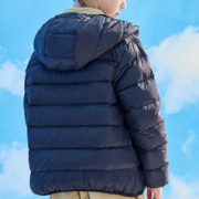 雪中飞 童装儿童轻薄羽绒服男童2023新款中大童女童薄款外套冬 黑色 170cm