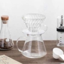 HARIO 哈里欧/好璃奥 V60系列 耐热玻璃滴滤杯+壶套装 S-VGBK-02128.33元