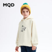最后4小时：MQD 马骑顿 男大童潮酷连帽图案卫衣