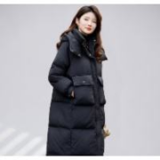Baleno 班尼路 长款工装羽绒服女冬季时尚保暖鸭绒外套