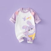 DUOXILUK 多嘻噜卡 新生婴儿衣服春秋季男女宝宝连体衣秋装外出爬服哈衣