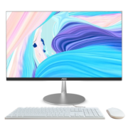 AOC AIO大师734 23.8英寸高清办公台式一体机电脑(酷睿i5处理器 16G 512G 双频WiFi 3年上门 商务键鼠)白