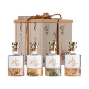 swellfun 水井坊 臻酿八号井台典藏小水井 梅兰竹菊 52度浓香型白酒 600ml*4礼盒装