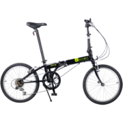 大行（DAHON）经典D6折叠自行车20英寸6速成人休闲单车 KBC061 丽面黑