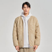 LI-NING 李宁 外套男女同款CF溯春秋短款面包棉服情侣休闲外套运动服