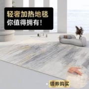 洛克云 石墨烯电热地毯客厅地暖垫家用可移动电热垫发热地毯