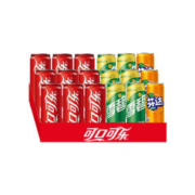 可口可乐 可乐*12+雪碧*8+芬达*4 有糖汽水 碳酸饮料 330ml*24瓶