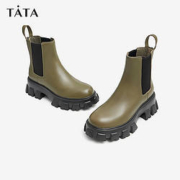 Tata他她 女士拼色切尔西靴