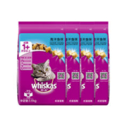 whiskas 伟嘉 量贩’伟嘉whiskas成猫猫粮3.6kg*4夹心酥全价猫粮洋鱼味均衡营养