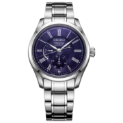 精工（SEIKO）手表 日韩表日本原装防水月见蓝珐琅男士腕表SPB091J1 生日礼物