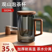 TiaNXI 天喜 玻璃茶水分离杯 500ml