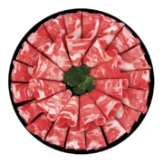 祁连牧歌 国产谷饲肥牛卷 500g/袋 牛腿部位 火锅卷牛肉卷  冷冻