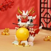 keeppley 奇妙积木 K19909 龙抱金珠 龙年限定拼装玩具