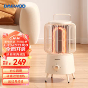 DAEWOO 大宇 韩国大宇取暖器复古鸟笼远红外碳素烤火炉电暖气 家用电暖器电暖气节能速热小太阳 复古小鸟-QN12