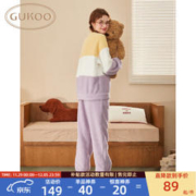 GUKOO 果壳 女士加厚睡衣家居服套装