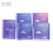WHITE FOREST 白森林 悬浮卫生巾日夜组合（护垫18cm*30片+日用24.5cm*8片*2盒+夜用29cm*6片+超长夜用36cm*5片+卫生湿巾27片）