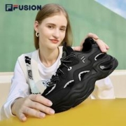 FILA 斐乐 FUSION斐乐潮牌女鞋厚底增高百搭休闲鞋拼色运动鞋泡泡鞋子