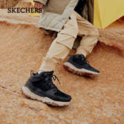 斯凯奇（Skechers）Skechers男鞋时尚高帮绑带鞋舒适工装休闲鞋65731 黑色 41