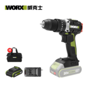 威克士20V无刷冲击钻WU369.1(单电)手电钻锂电池手枪钻家用墙上打孔