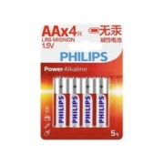 PHILIPS 飞利浦 LR06 5号碱性电池 1.5V 4粒装