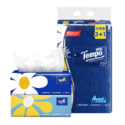 Tempo 得宝 抽纸mini款4层80抽纸巾 4包