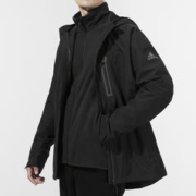 88VIP会员：adidas 阿迪达斯 外套男23秋冬运动户外三合一冲锋连帽夹克GF0019