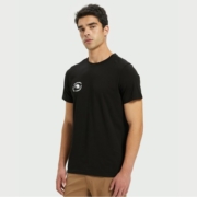 MAMMUT 猛犸象Seile 男士运动户外原生棉圆领短袖T恤上衣 黑色 M