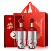 京东百亿补贴：五粮液股份 福禄寿禧 浓香型白酒52度500ml*2瓶宴请送礼