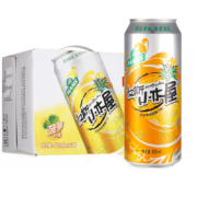 青岛啤酒 汉斯小木屋 果啤 菠萝啤 菠萝啤饮料500ml*12听整箱*3件