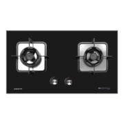 光芒（GOMON）燃气灶家用 天然气灶双灶具5.2KW家用猛火灶 钢化玻璃嵌入式台式全进风 可调节底盘N66BX 天然气