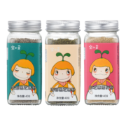 窝小芽【3瓶组】芝麻调味粉猪肝粉海苔虾皮牡蛎添加到宝宝婴儿面条拌饭 牡蛎芝麻+白芝麻猪肝+海苔芝麻