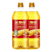 京东百亿补贴：长寿花 系列食用油 压榨一级花生油400ml*2