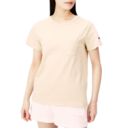L码！日版 Champion 冠军牌 CW-M321 女士圆领口袋短袖T恤  直邮含税到手68元