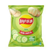 概率券、需首购:乐事（Lay's）薯片  黄瓜味 135克*4件 休闲零食
