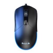 AULA 狼蛛 机械鼠标电竞游戏宏编程有线发光笔记本台式电脑吃鸡专用LOL