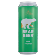 豪铂熊（BearBeer）清爽啤酒500ml*24听 整箱装 德国原装进口