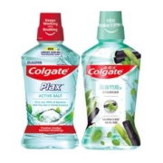 Colgate 高露洁 酷爽漱口水2瓶减少口腔细菌清新口气0酒精温和防护家庭装