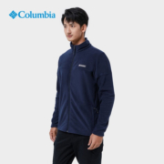 Columbia哥伦比亚户外男子简约立领时尚外套保暖舒适抓绒衣AE0560 464海军蓝 L(180/100A)