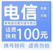 CHINA TELECOM 中国电信 电信 100元 24小时到账