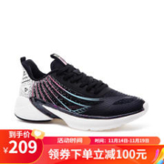 ERKE 鸿星尔克 跑鞋女软底防滑减震舒适保暖耐磨缓震轻便户外正黑/电竞紫 36 36 正黑/电竞紫
