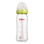 京东百亿补贴：Pigeon 贝亲 经典自然实感系列 宝宝PPSU奶瓶 240ml 绿色 M 3月+