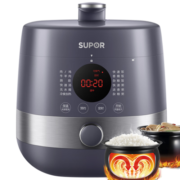 苏泊尔（SUPOR） 电压力锅家用6升大容量球釜双胆智能高压锅6L快煮饭煲汤多功能开盖4-5-10人 内配蒸笼