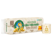 泉林本色卷纸 3层218节*12卷卫生有芯厕卷纸（易溶环保 原生浆不漂白）