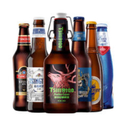 京东PLUS：青岛啤酒 精酿组合6种330ml*12瓶（白啤+黑啤+皮尔森+海神IPA+琥珀拉格）4月产 赠送菠萝啤330ml*12听